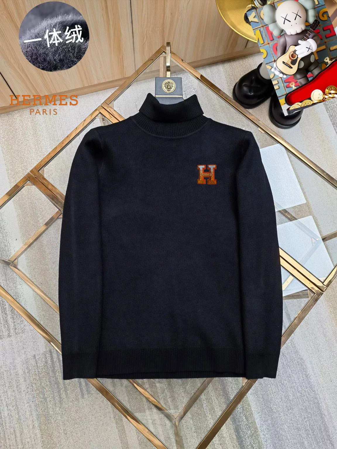 hermes sweaters manches longues pour homme s_12b1712